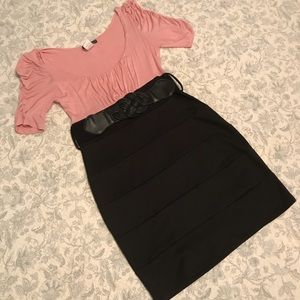 “Pretty in Pink” and Black Dress